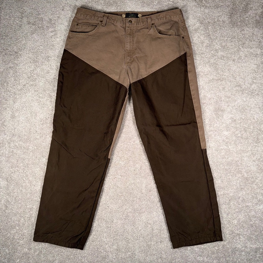 RedHead Men's 40x30 Canvas Briar Hunting Field Pants Brown‎ Two Tone Workwear